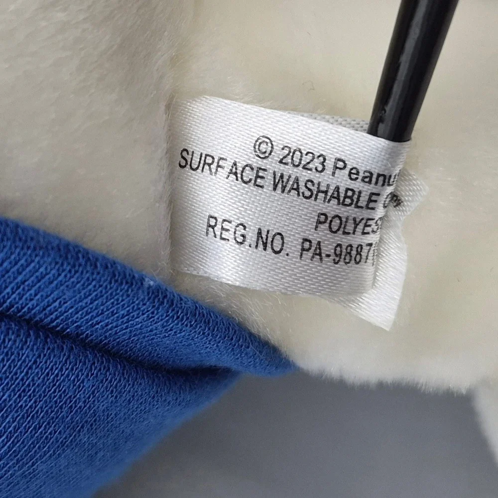 Peanuts Snoopy Plush Stuffed Animal Blue Shirt Cedar Fair 2023 10 Inch Dog